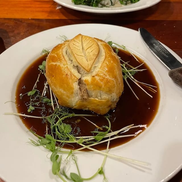 Beef Wellington.